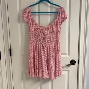 Isabelle’s Cabinet Pink & White Floral Mini Dress, size Large